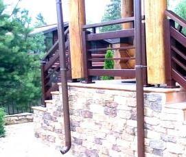 Перила из металлических труб - модель 1