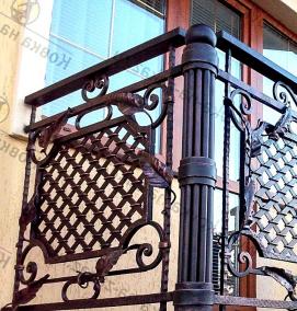 Перила кованые из металла - вариант 3