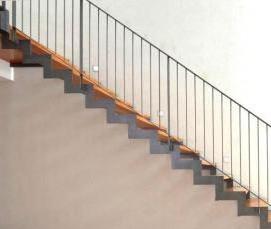 Перила настенные для лестницы - тип 4