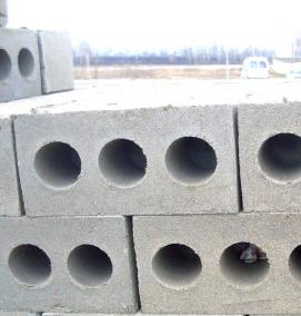 Пескоцементные блоки 20х20х40 - вариант 3