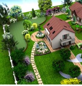 Планировка большого участка - вариант 1