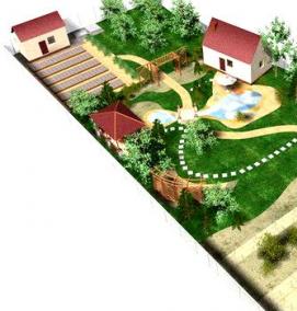 Планировка большого участка - вариант 4