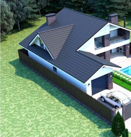 Планировка дачного участка 4 сотки - модель 1