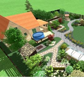 Планировка дачного участка 5 соток - модель 4