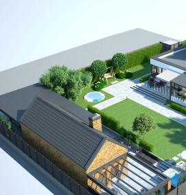 Планировка дачного участка 8 соток - модель 2