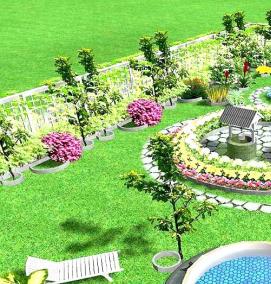 Планировка дачного участка - вариант 4