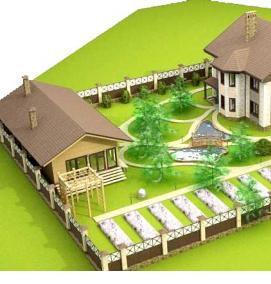 Планировка детского участка - тип 4