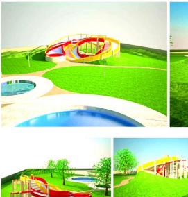 Планировка детского участка - тип 2