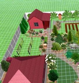 Планировка ЛПХ участка - тип 4