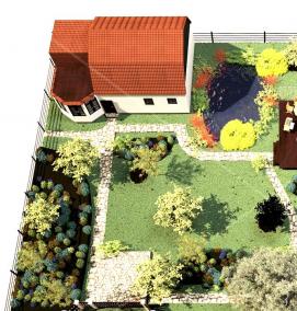 Планировка участка 20 соток - тип 1