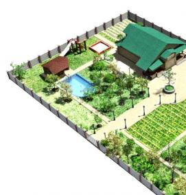 Планировка участка 20 соток - тип 3