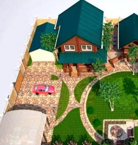 Планировка участка 20 соток - тип 2