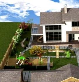 Планировка участка 5 соток - тип 1