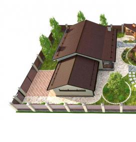 Планировка участка 5 соток - тип 4