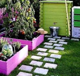 Планировка участка 7 соток с домом - модель 3