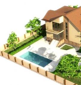 Планировка участка 9 соток - модель 1