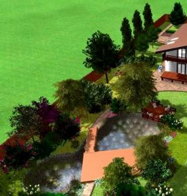 Планировка участка - вариант 1