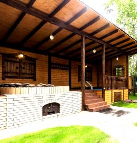 Планировка участка с баней - вариант 1