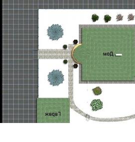 Планировка участка СНТ - вариант 2