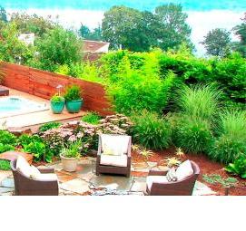 Планировка участка загородного дома - модель 4