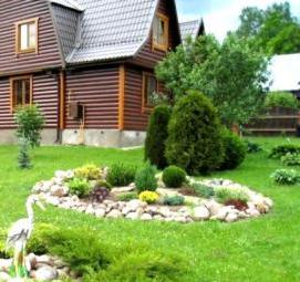 Планировка участка загородного дома - модель 3