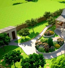 Планировка земельного участка 12 соток - вариант 1