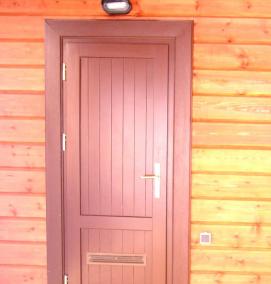 Пластиковая дверь в баню - тип 1