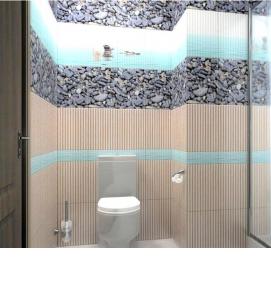 Пластиковые панели мозаика для ванной - вариант 3