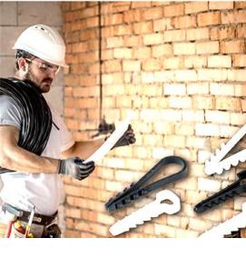 Пластиковый дюбель-хомут - тип 4