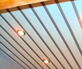 Пластиковый реечный потолок - модель 4