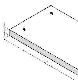 Плита дорожная ПД - вариант 1