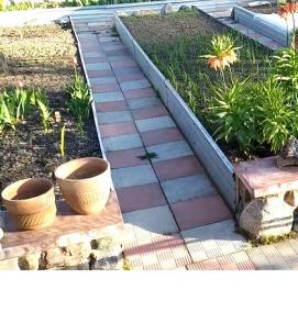 Плитка для дорожек между грядками - тип 1