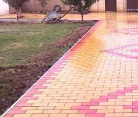 Плитка тротуарная 200 100 60 брусчатка - модель 1