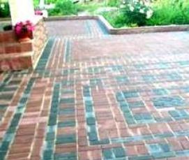 Плитка тротуарная брусчатка кирпичик 100х200х60 мм - вариант 4