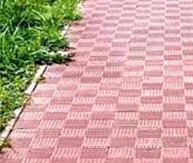 Плитка тротуарная паркет 300х300х30 мм серая - тип 4