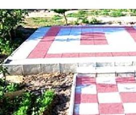 Плитка тротуарная паркет 300х300х30 мм серая - тип 3