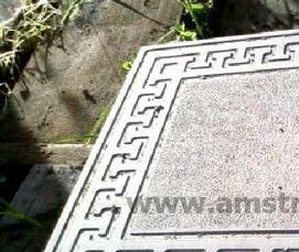 Плитка тротуарная серая 500х500х50 - модель 2