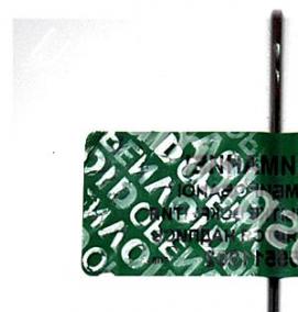 Пломба наклейка на электросчетчик - модель 1