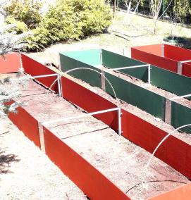 Плоские грядки - модель 1