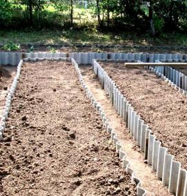 Плоские полосы для грядок - вариант 3