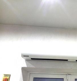 Подключение воздушно тепловых завес - вариант 1