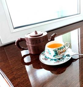 Подоконник пластиковый венге - модель 2