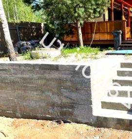 Подпорная стенка на сваях - тип 1