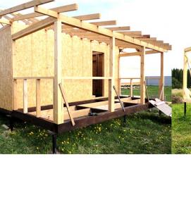 Подпорная стенка на сваях - тип 3