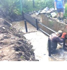 Подпорная стенка на сваях - тип 2