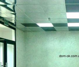 Подвесной потолок алюминиевый кассетный 600х600 мм - модель 1