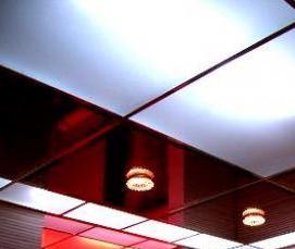 Подвесной потолок алюминиевый кассетный 600х600 мм - модель 4