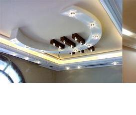 Подвесные гипсокартонные натяжные потолки - тип 1