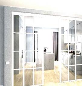 Подвесные раздвижные двери - вариант 4