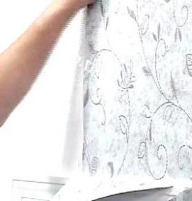 Поклейка флизелиновых метровых обоев - модель 1